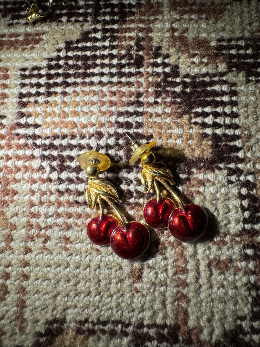 Vintage Cherry Earrings